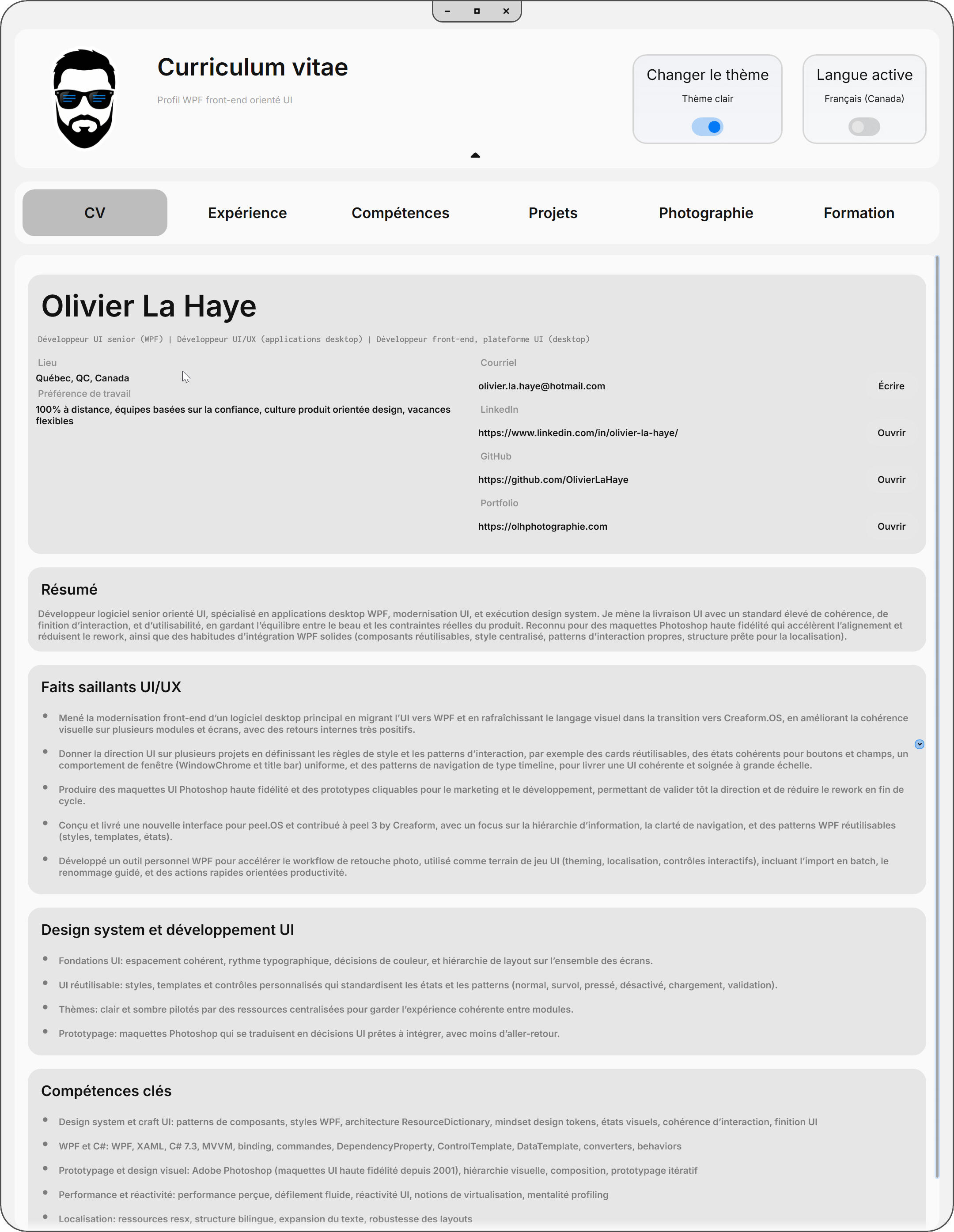 Application ResumeApp — Vue d'ensemble